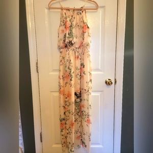 Sweet Storm women's floral maxi dress, size large